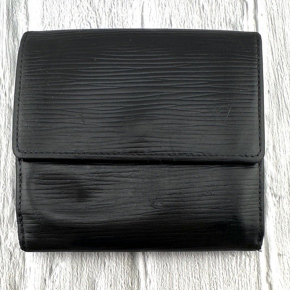 AUTHENTIC Louis Vuitton Marco Wallet. Black. - Picture 1 of 16